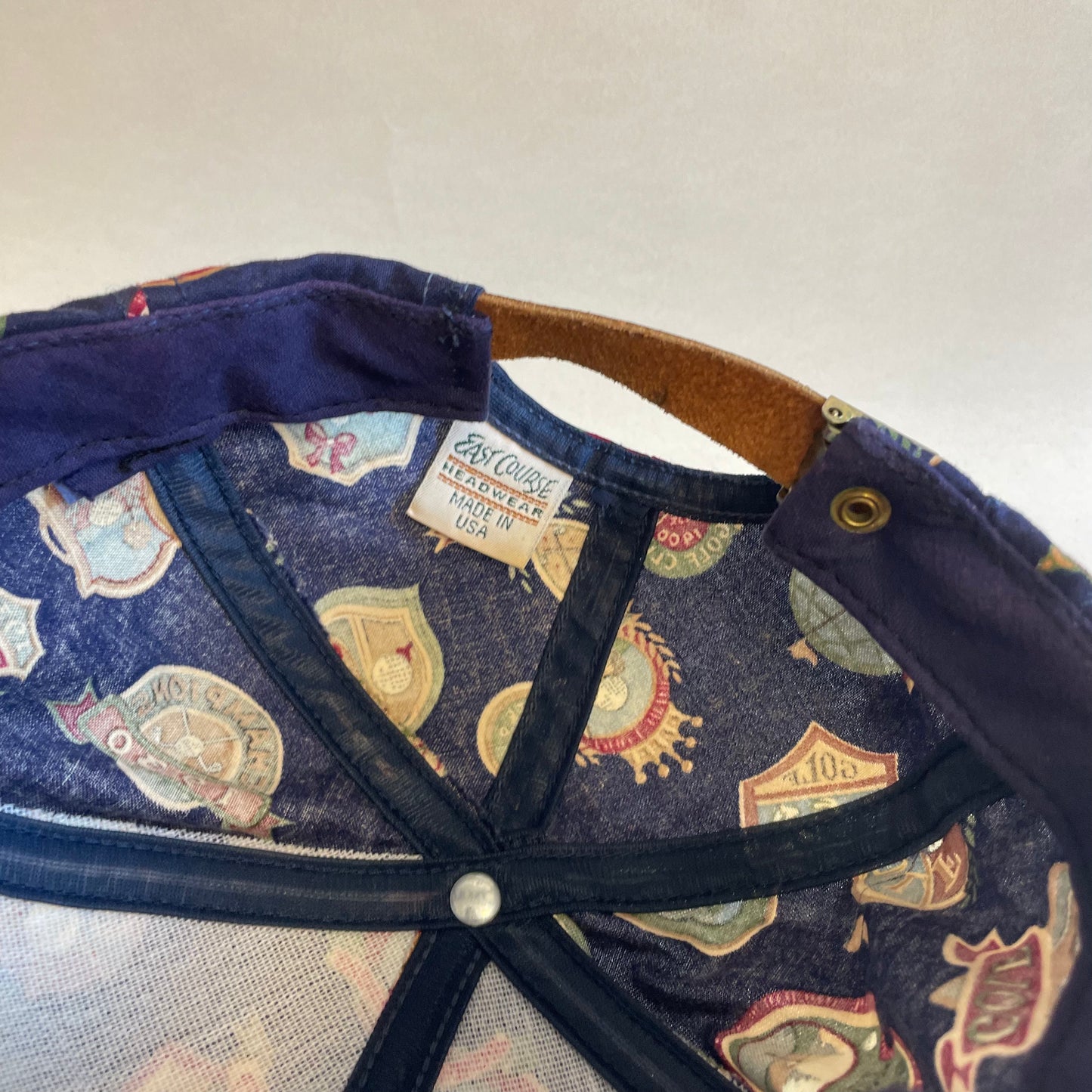 Vintage Golf AOP Strapback Hat