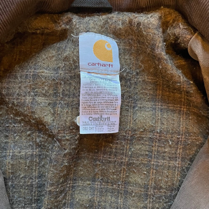 Vintage Carhartt Chore Jacket Blanket Lined XL