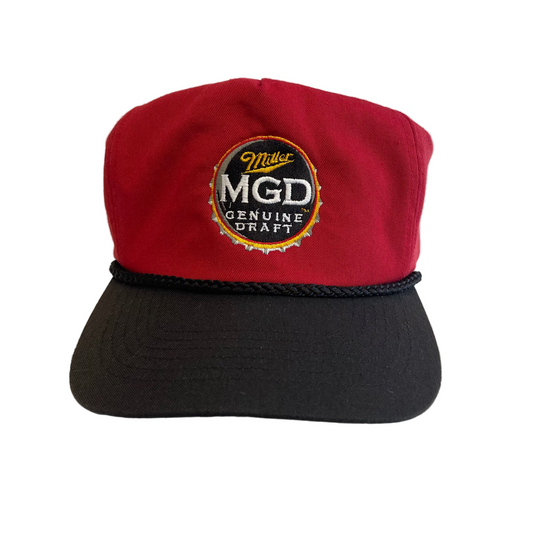 Vintage Miller Genuine Draft Beer Snapback Hat