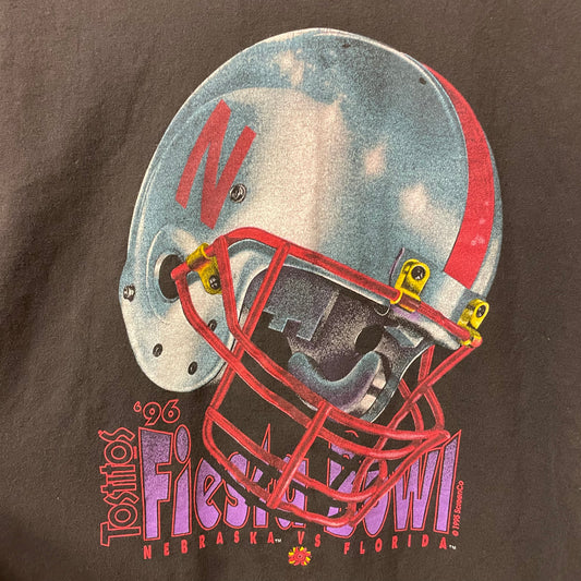 Vintage Nebraska Huskers Tostitos Fiesta Bowl 1996 Shirt L
