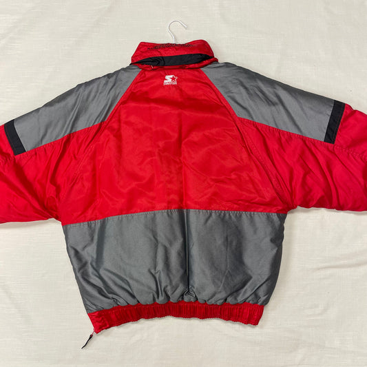 Vintage Nebraska Huskers STARTER Puffer Jacket L