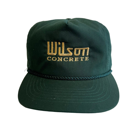 Vintage Wilson Concrete Strapback Hat
