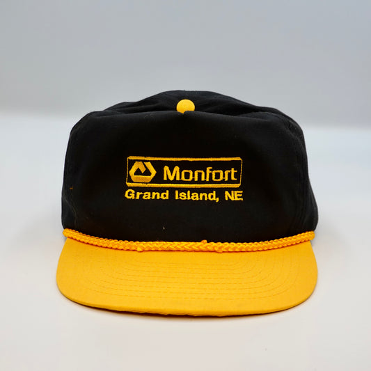 Vintage Monfort Grand Island Nebraska Snapback Hat