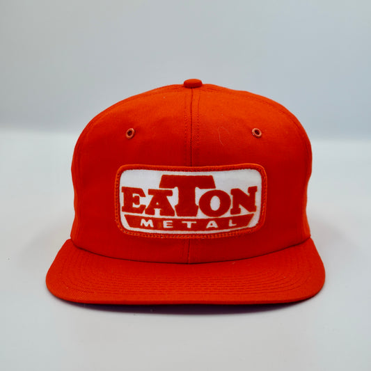 Vintage Eaton Metal Snapback Hat