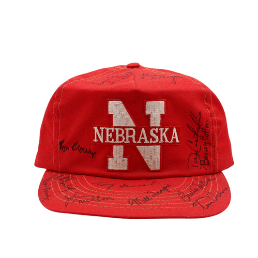Vintage TOM OSBORNE SIGNED Nebraska Huskers Snapback Hat