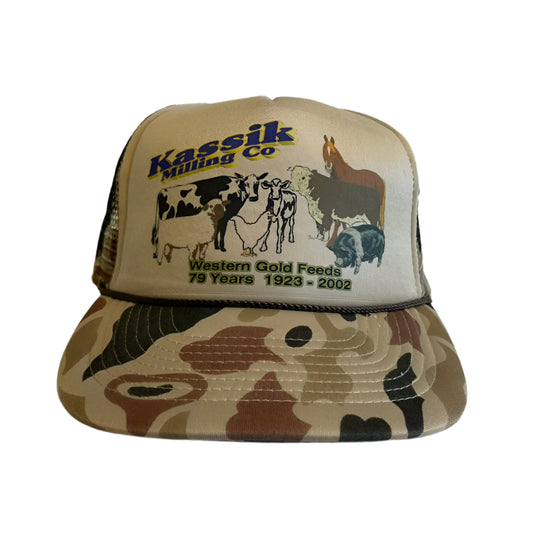 Vintage Kassik Milling Camo Snapback Hat