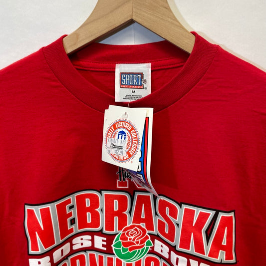 Vintage Nebraska Huskers 2002 Rose Bowl Graphic Long Sleeve Shirt M