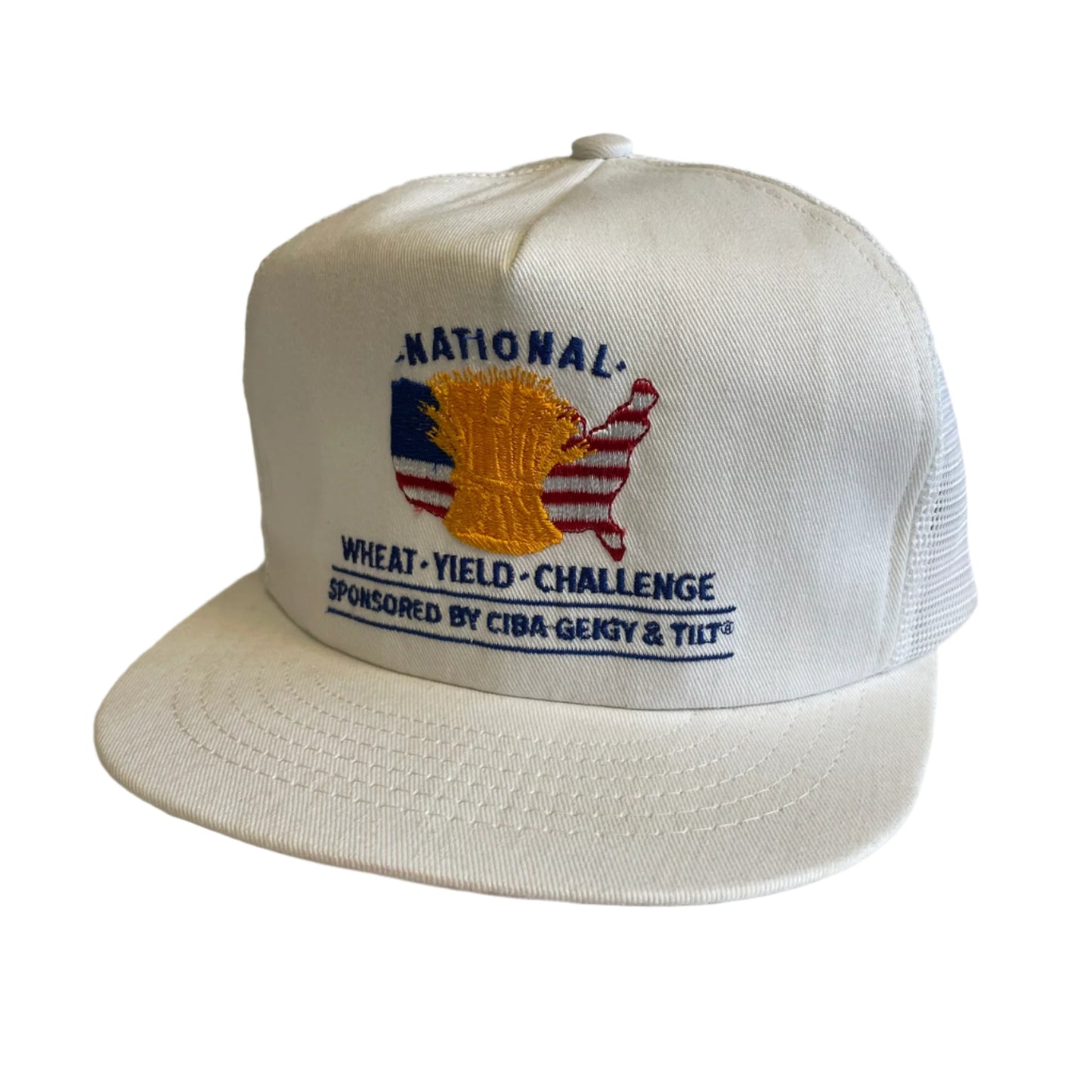 Vintage National Wheat Yield Challange Ciba Snapback Hat