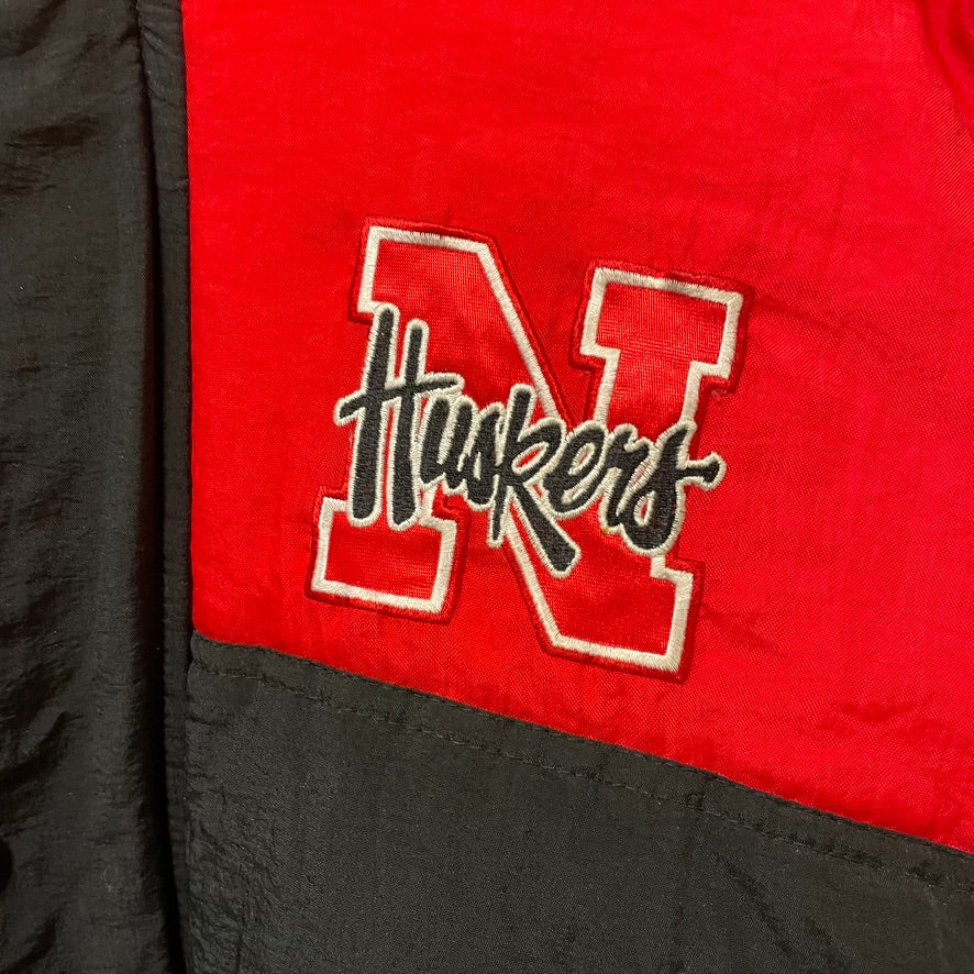 Vintage Nebraska Huskers Pro Player Puffer Jacket M