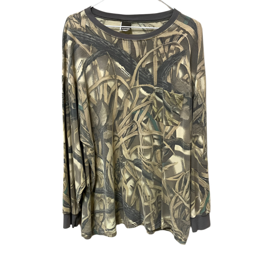 Vintage Advantage Wetlands Camo Long Sleeve Shirt XXL
