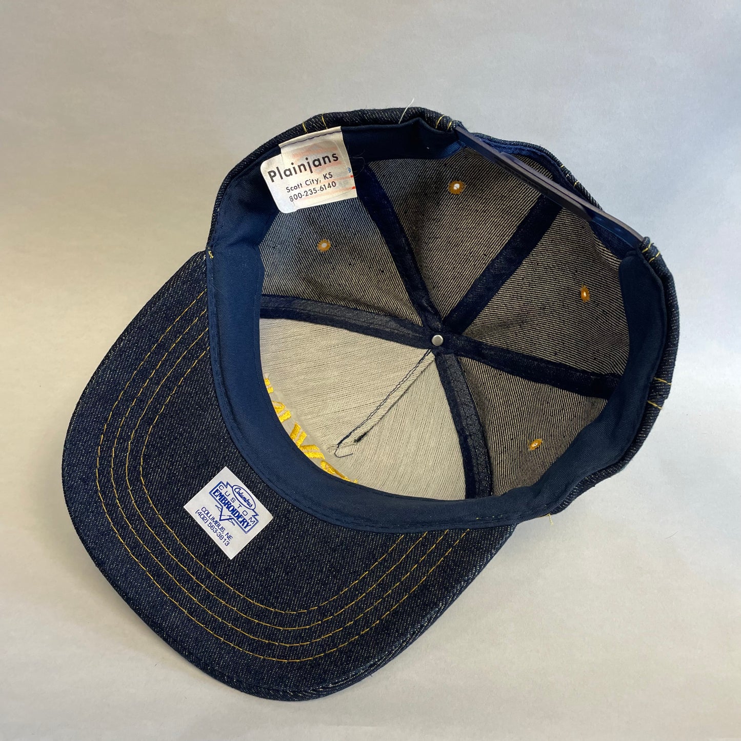 Vintage KRVN 880 Rural Radio Denim Snapback Hat
