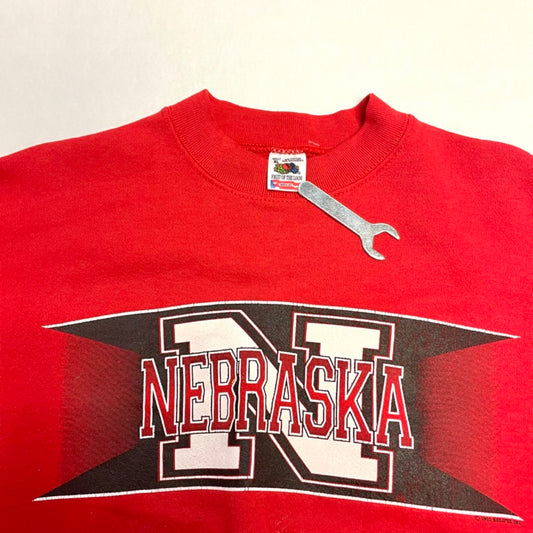 Vintage Nebraska Huskers Fruit of The Loom Crewneck XL