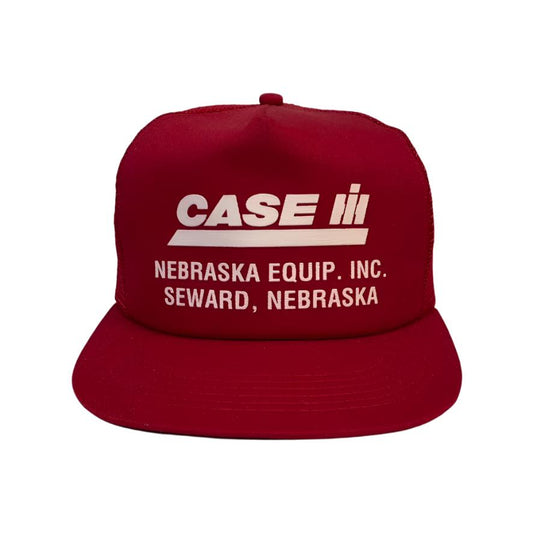 Vintage Case International Harvester Nebraska Equipment Seward Snapback