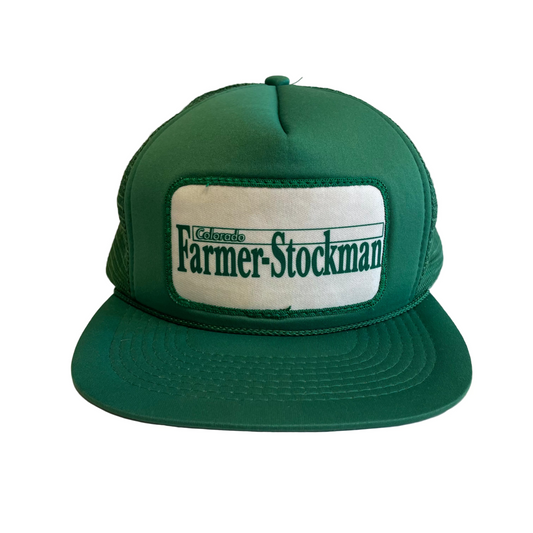 Vintage Colorado Farmer Stockman Snapback Trucker Hat
