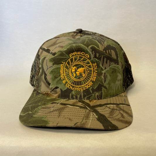 Vintage Preco Turbine and Compressor Service Camo Snapback Hat