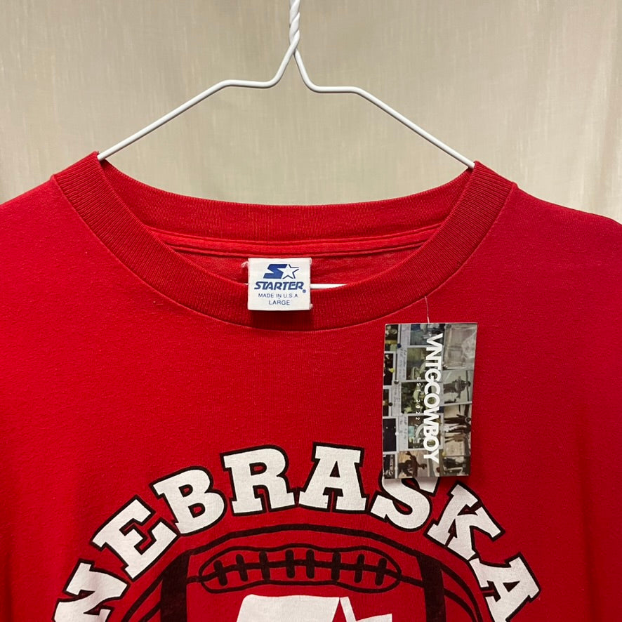 Vintage Nebraska Huskers STARTER Football Shirt L