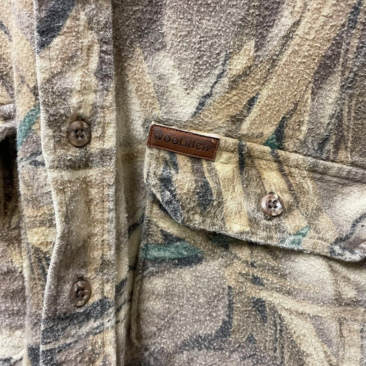 Vintage Woolrich Advantage Wetlands Camo Flannel Shirt L
