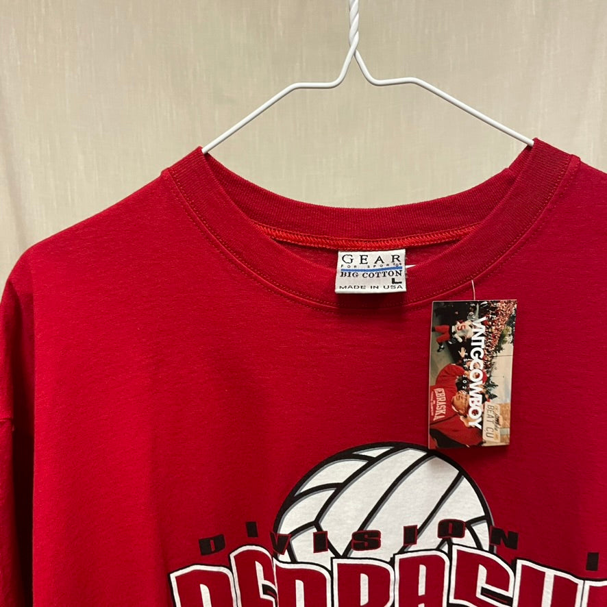 Vintage Nebraska Huskers 1998 Volleyball Championship Shirt L
