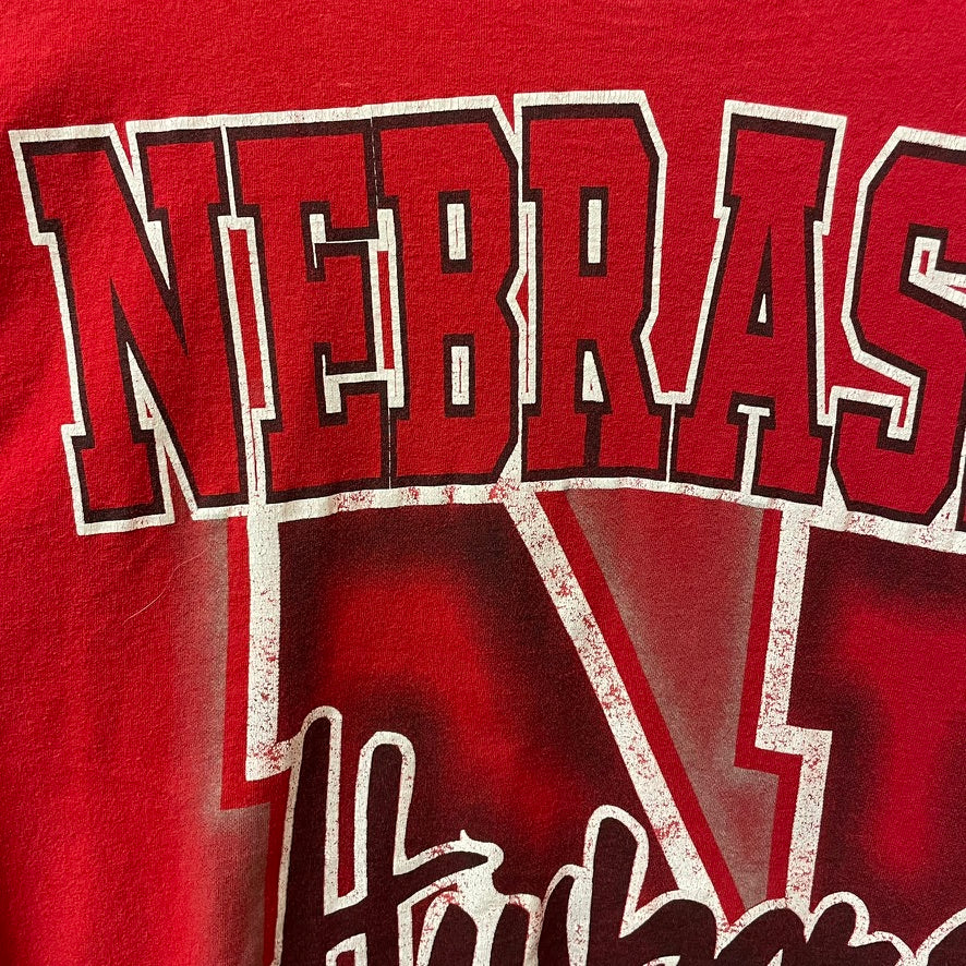 Vintage Nebraska Huskers AOP Shirt L