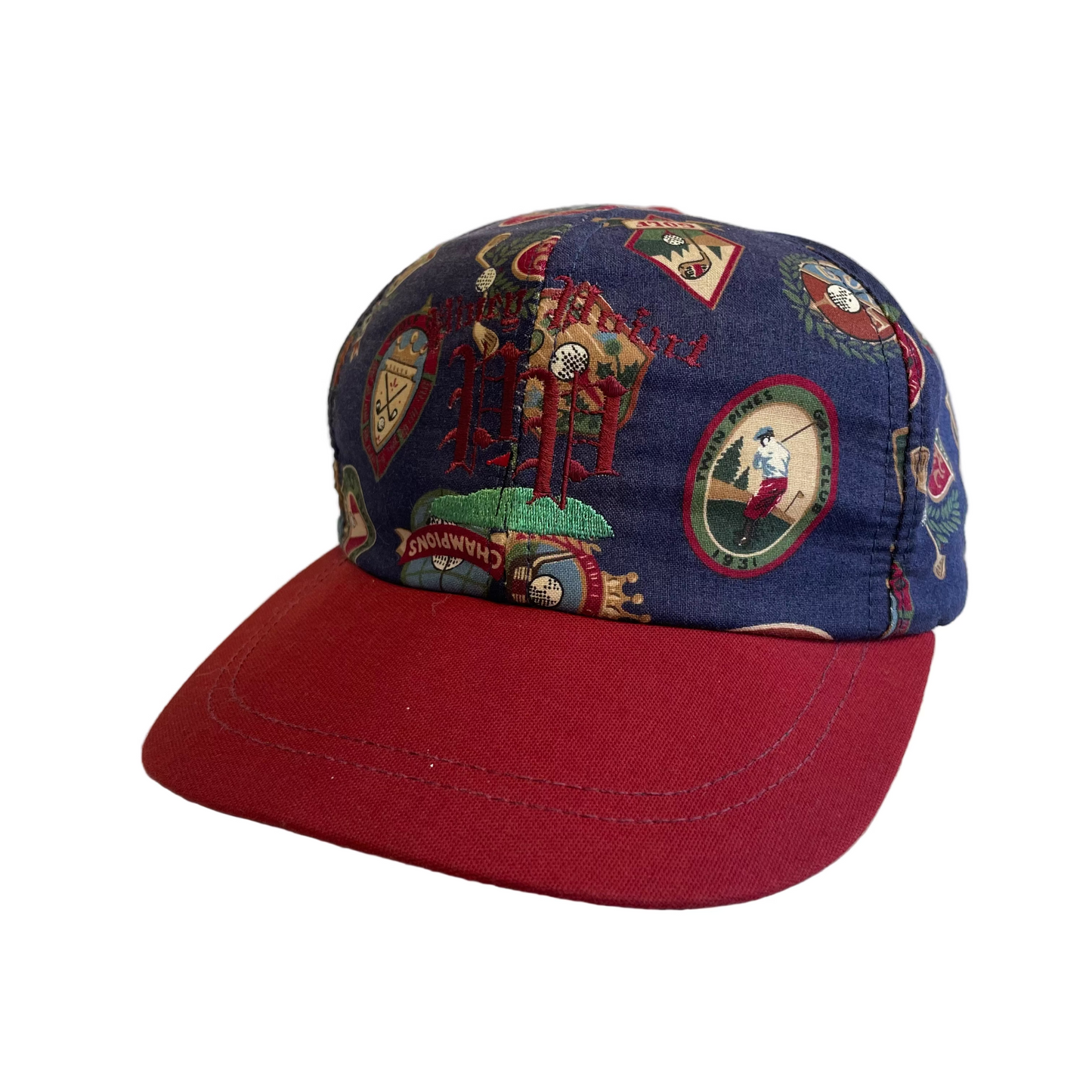 Vintage Golf AOP Strapback Hat