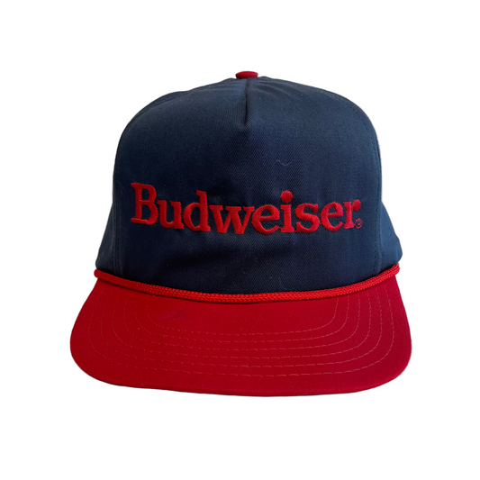 Vintage Budweiser Beer Snapback Hat