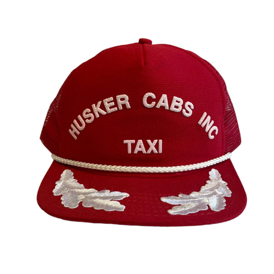 Vintage Husker Cabs Taxi Snapback Trucker Hat