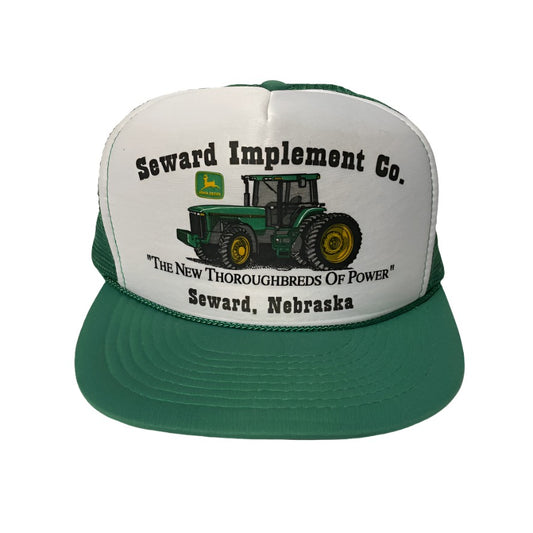 Vintage John Deere Seward Implement Company Nebraska Snapback
