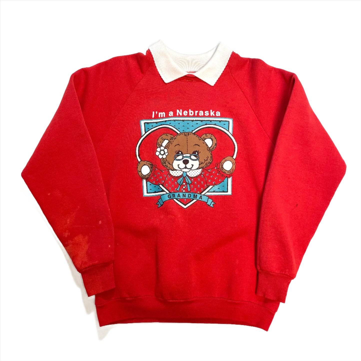 Vintage Nebraska Huskers Fruit of The Loom Crewneck L