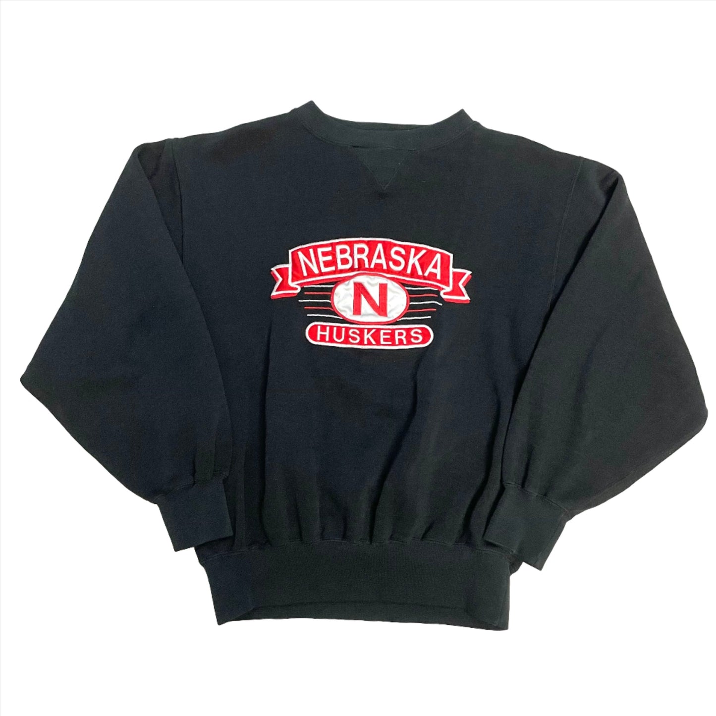 Vintage Nebraska Huskers Midwest Embroidery Crewneck L
