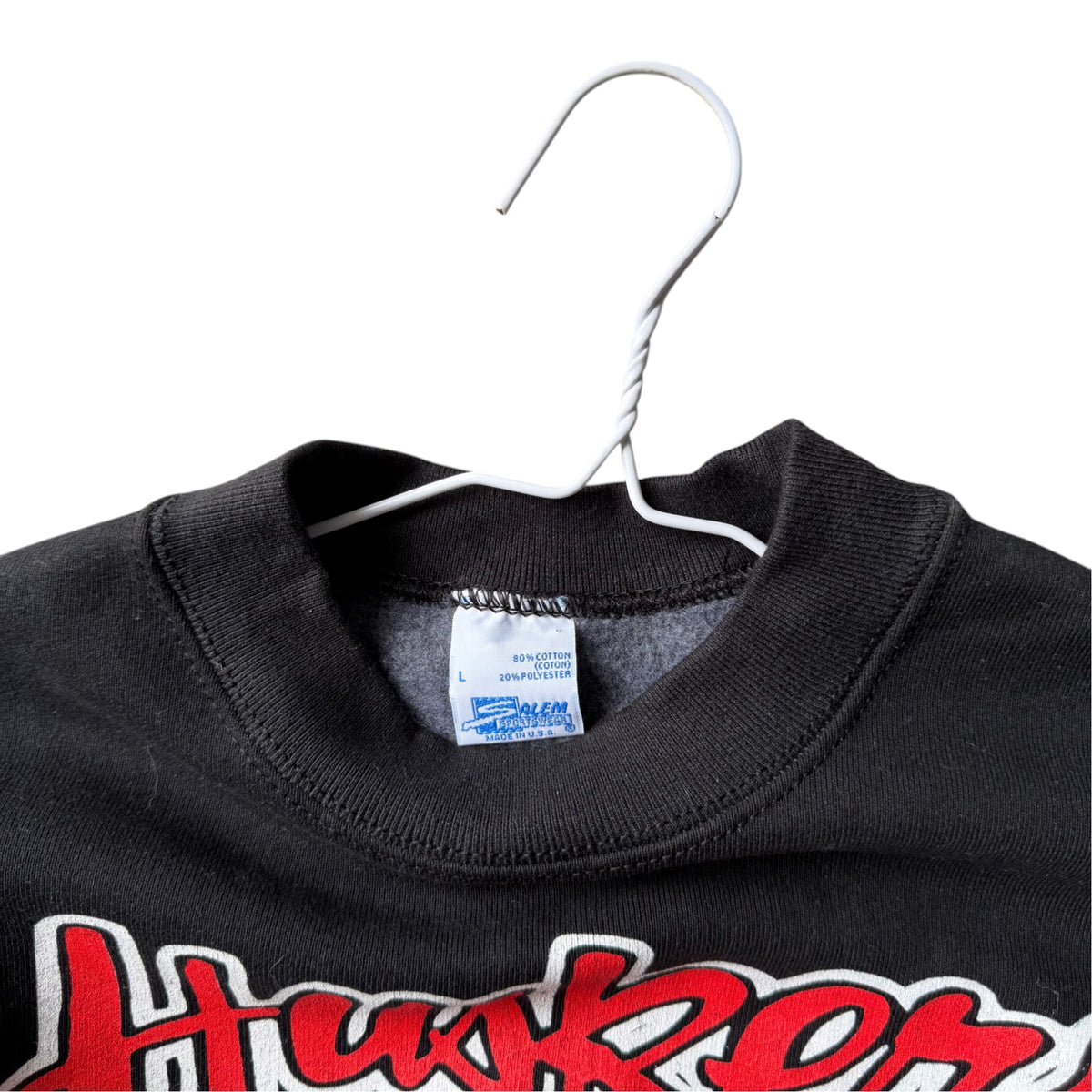 Vintage Nebraska Huskers BACK 2 BACK National Champions Salem Ring Crewneck - L