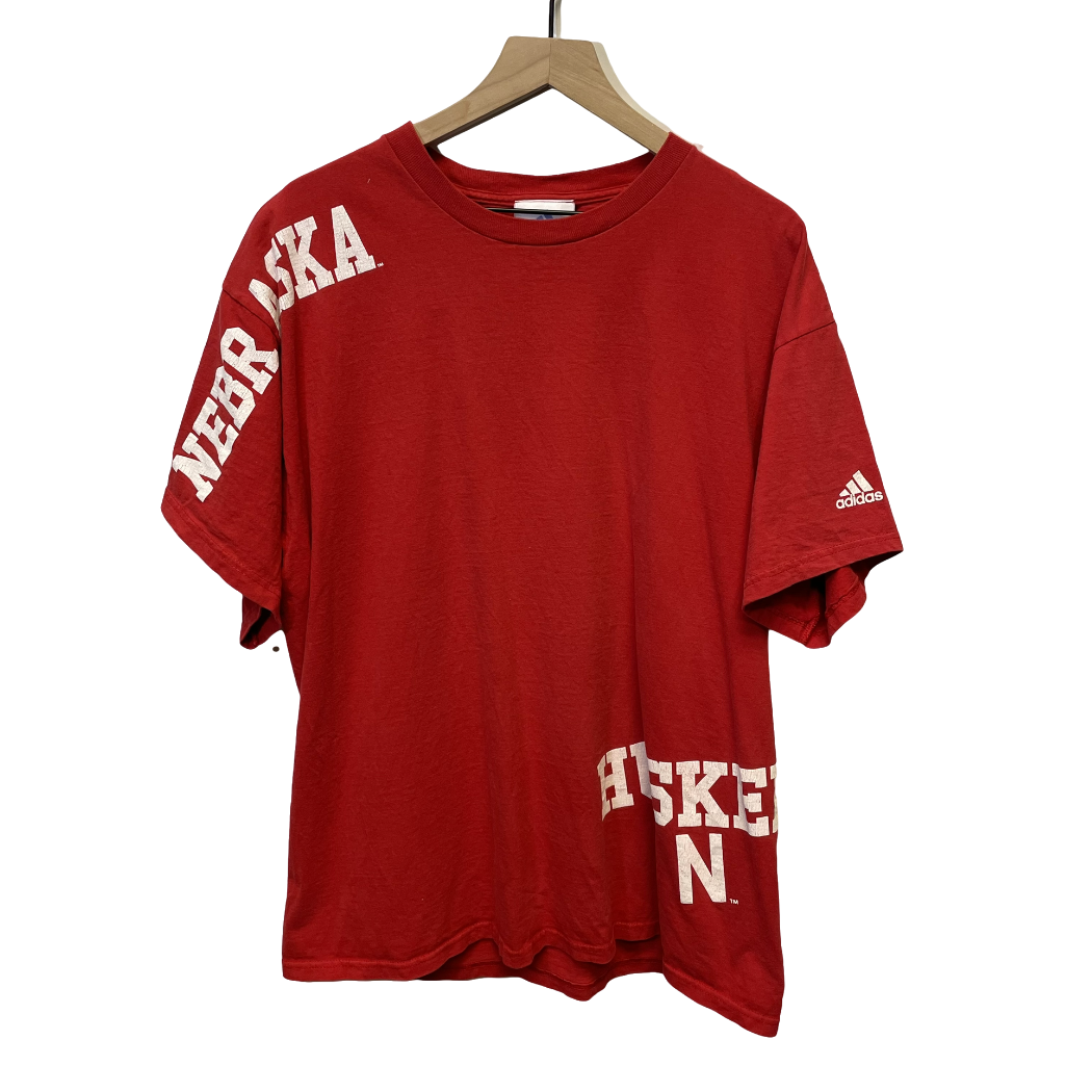 Vintage Nebraska Huskers Adidas Shirt L