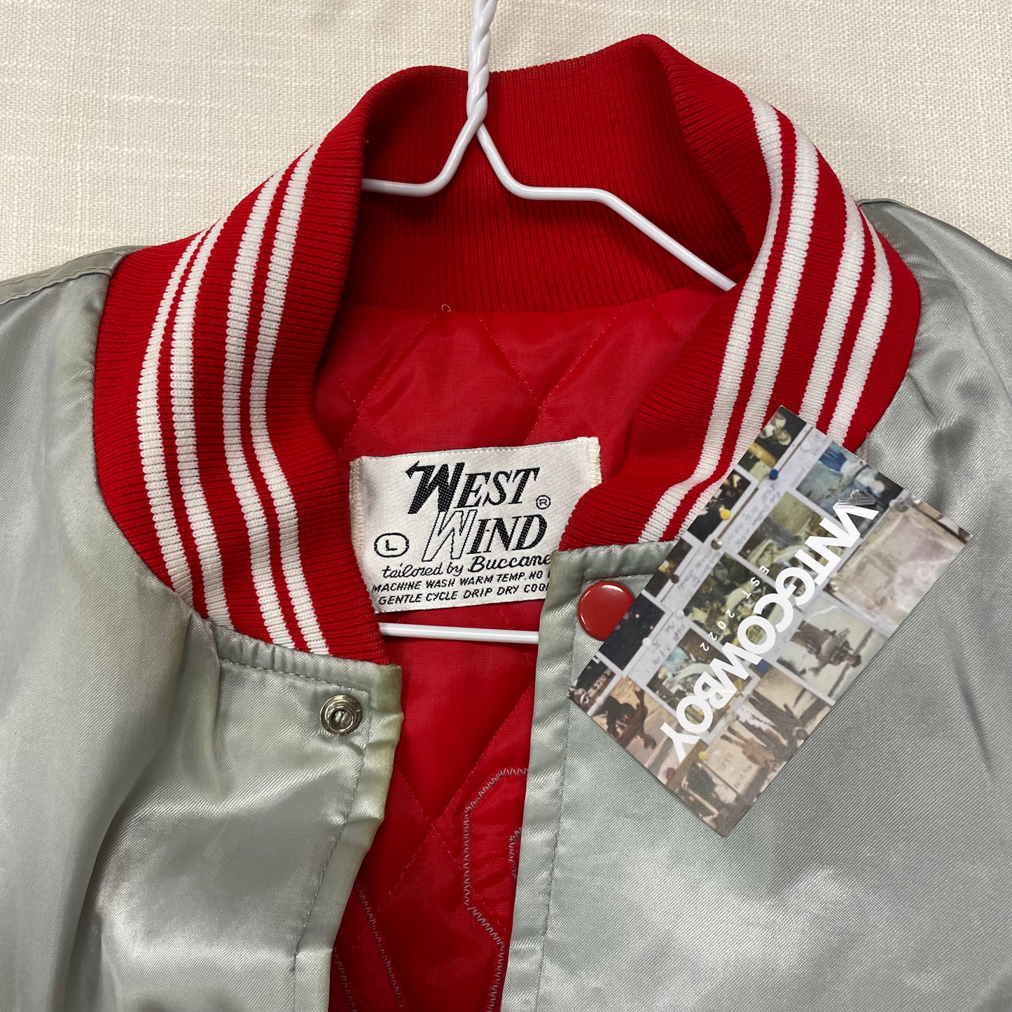 Vintage Nebraska Huskers Satin Jacket L