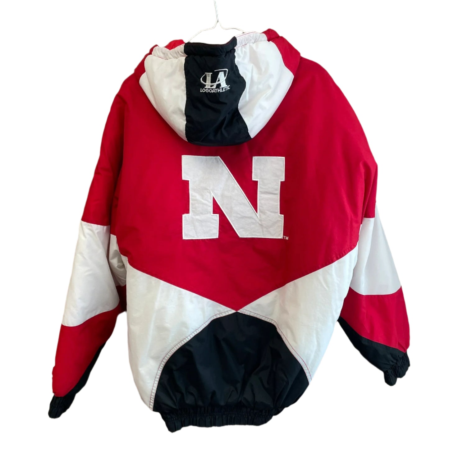 Vintage Nebraska Huskers Logo Athletic Puffer Jacket M