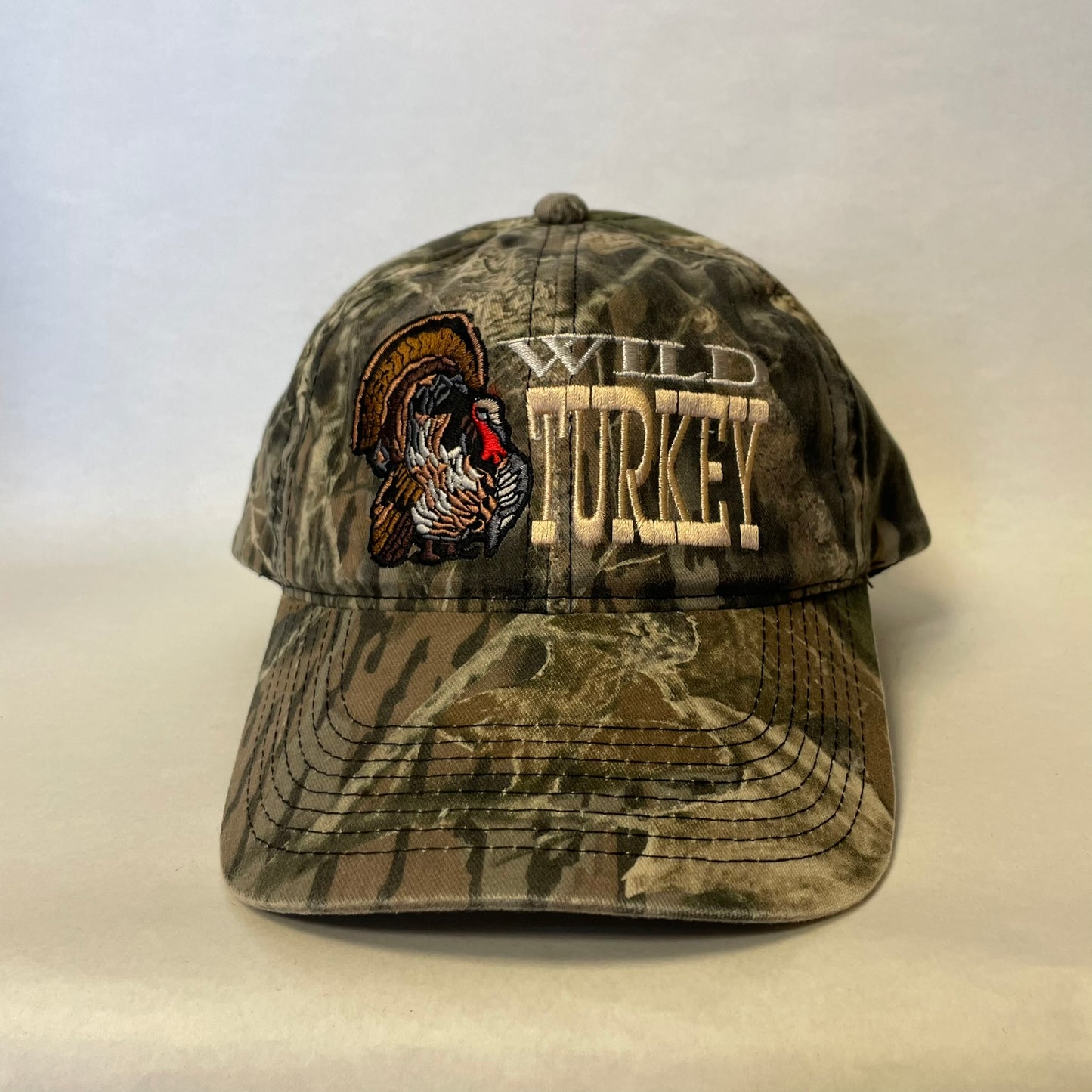 Vintage Wild Turkey Camo Snapback Hat