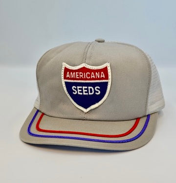 Vintage Americana Seeds Snapback Trucker Hat