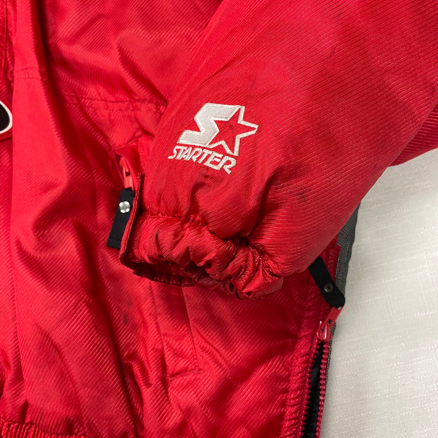 Vintage Nebraska Huskers STARTER Puffer Jacket L