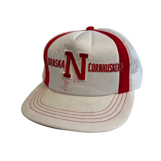 Vintage Nebraska Huskers Snapback Trucker Hat