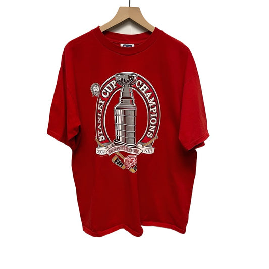 Vintage Stanley Cup Champions Detroit Red Wings NHL Graphic Shirt XL