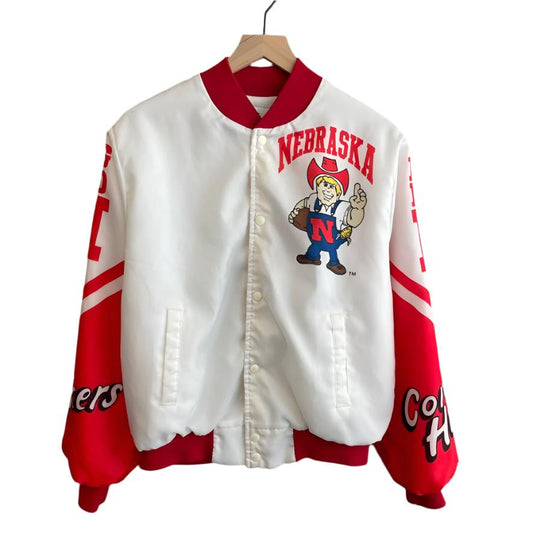 Vintage Nebraska Huskers Chalk Line AOP Button Jacket M