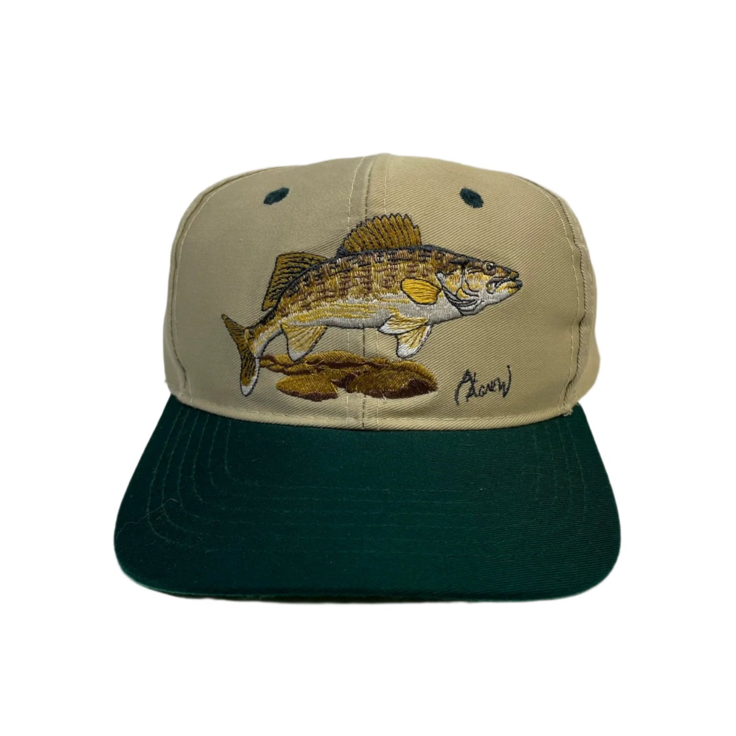 Vintage Agnew Walleye Fish Snapback