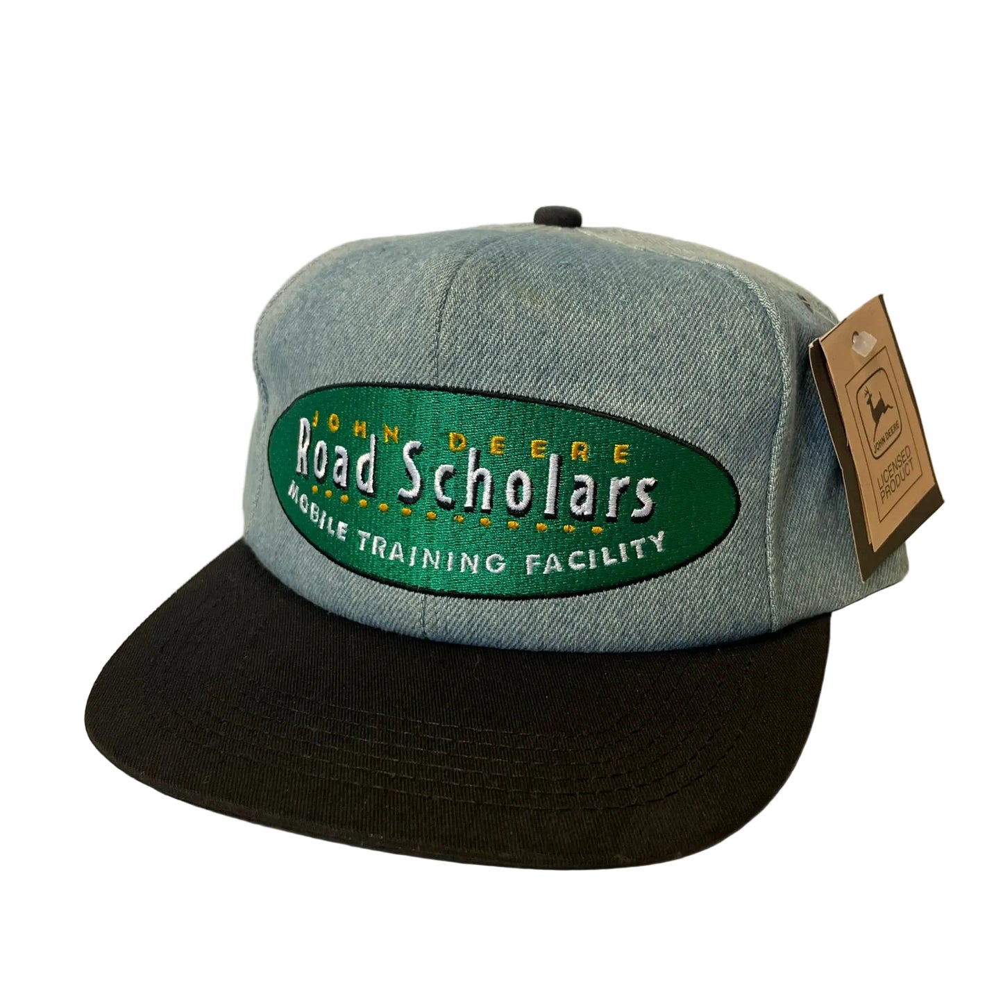 Vintage John Deere Denim Snapback Hat NWT