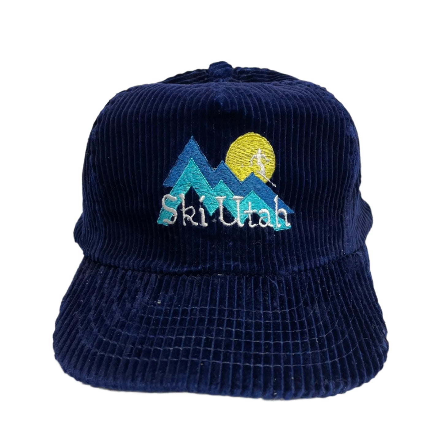 Vintage Ski Utah Corduroy Strapback Hat