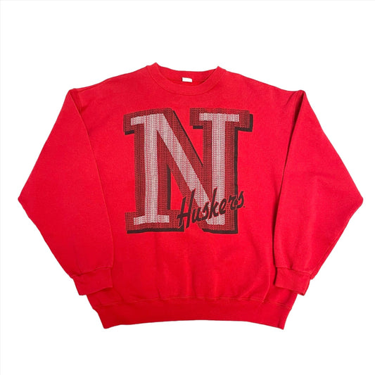 Vintage Nebraska Huskers Artex Crewneck XL