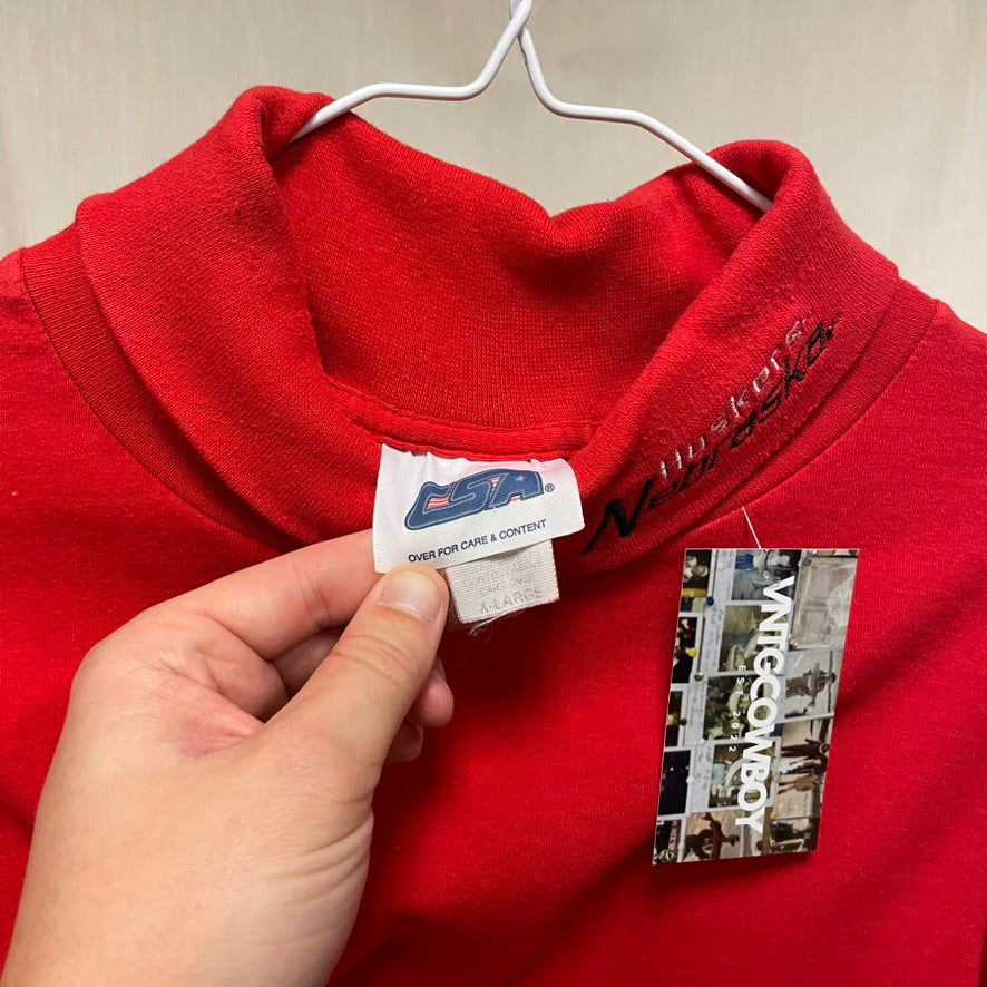 Vintage Nebraska Huskers Turtleneck Shirt XL