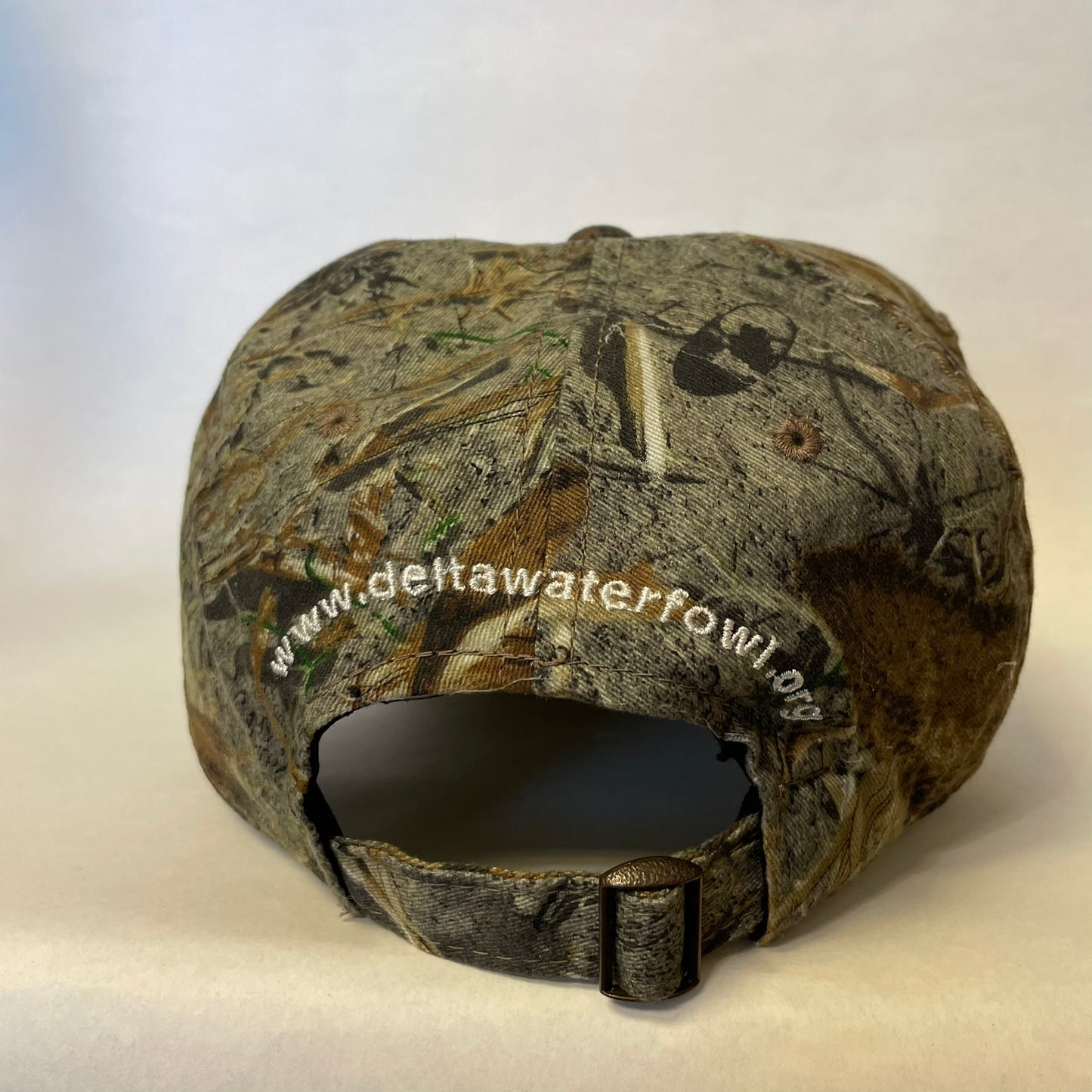 Vintage Delta Waterfowl Camo Strapback Hat