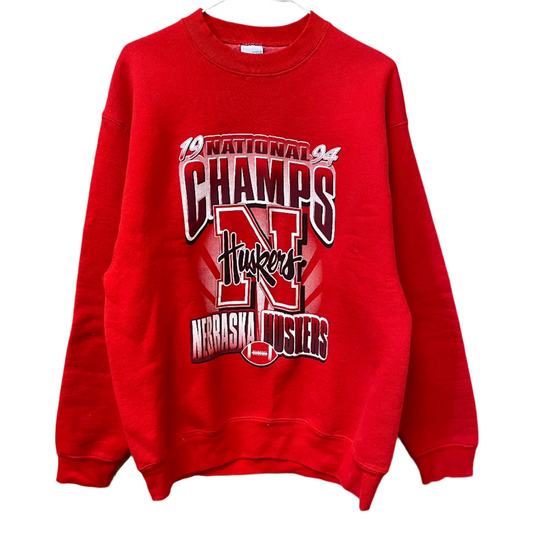 Vintage Nebraska Huskers 1994 National Champions Crewneck L