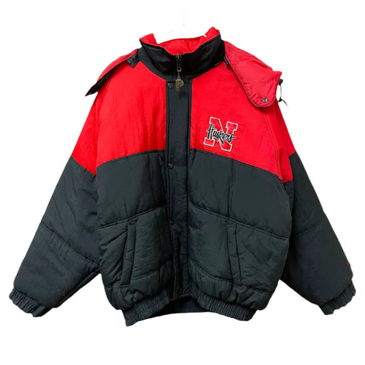 Vintage Nebraska Huskers Pro Player Puffer Jacket XXL