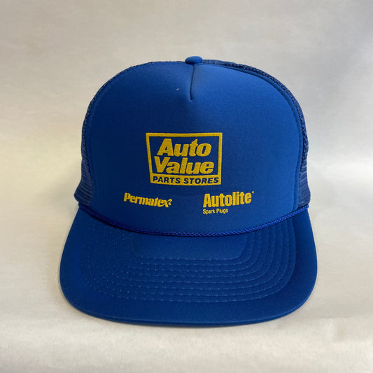 Vintage Auto Value Parts Store Snapback Trucker Hat