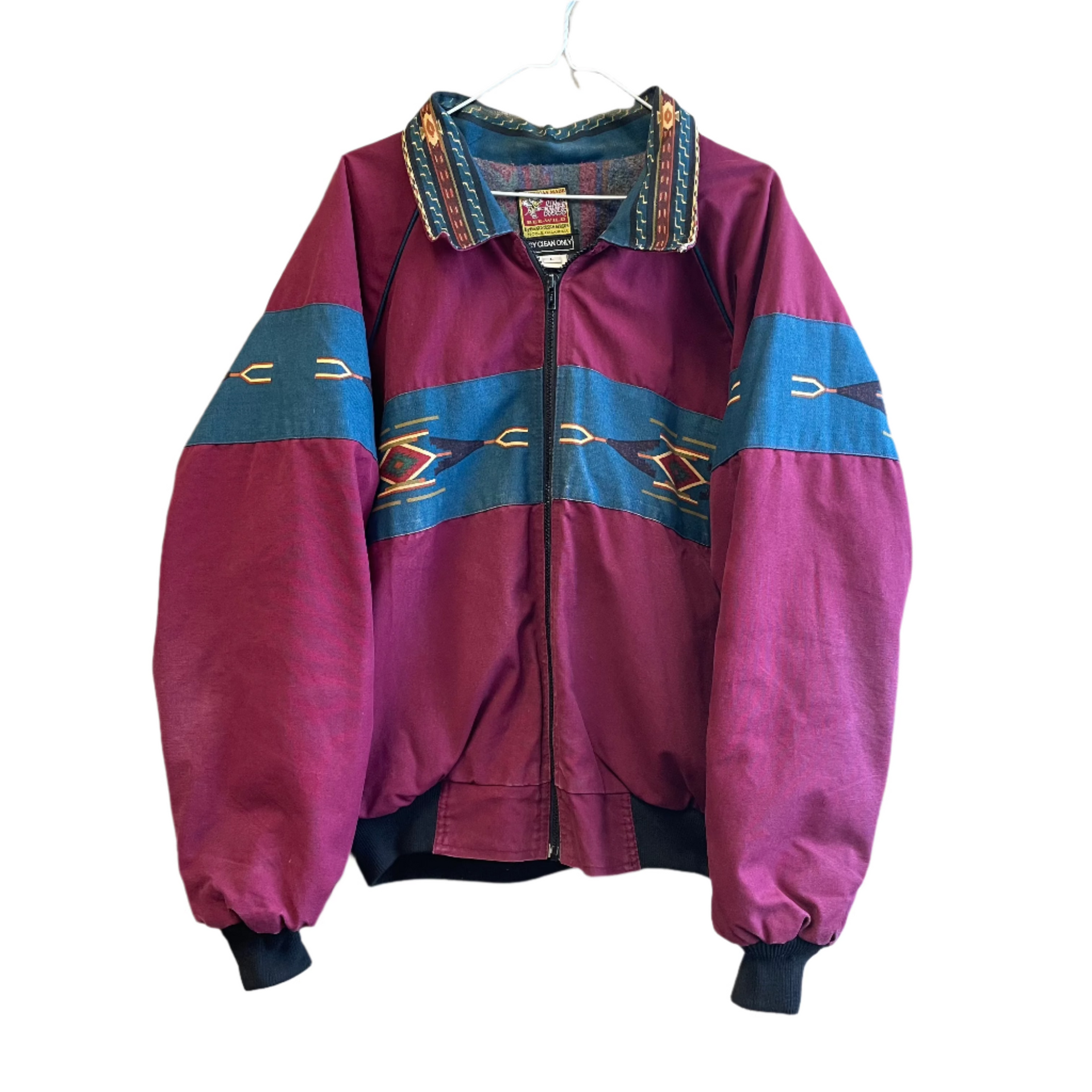 Vintage Aztec Western Jacket Bee Wild L – Vintage Cowboy