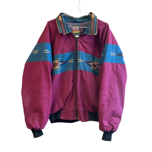 Vintage Aztec Western Jacket Bee Wild L